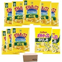 Amazon.co.jp: ポテトチップス のり塩 55g 8袋 & ポテトチップス のり