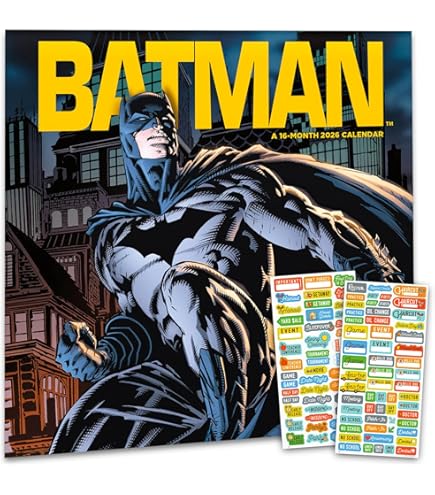 Amazon | 2024 DCコミックス バットマン コミック壁掛けカレンダー