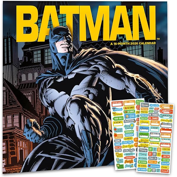 Amazon | 2025 DCコミックス バットマン - コミック壁掛けカレンダー