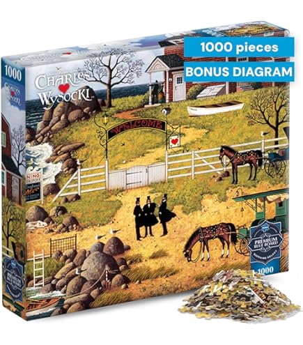 MB 1000ピース ジグソーパズル チャールズ・ワイソッキ Amazon | Buffalo Games - シルバーセレクト - チャールズ