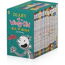 Diary of a Wimpy Kid - Box of Books (Books 1 - 13 + DIY book
