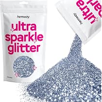Paillettes Arts Créatifs Hemway - Flocons Chunky Sand Gold 3mm (1/8") - 100g - Pour Résine Époxy, Ongles, Décoration, Cosmétiques - Végan, Résistantes à L'Eau - 7