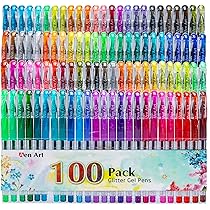 140-Color Gel Pen Set - Vibrant Ink For Coloring Books, Drawing & Crafts