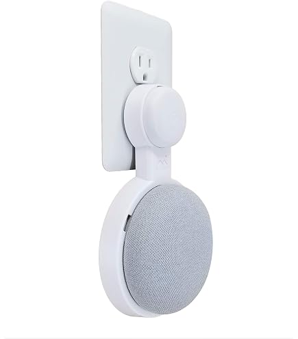 dot genie google nest mini backpack Dot Genie Google Home Mini Backpack: The Simplest and Cleanest Outlet Wall  Mount Hanger Stand for Home Mini Voice Assistants by Google - No Cord  Wrapping Required