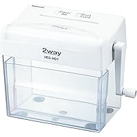 ナカバヤシ ハンドシュレッダー クロスカット ホワイト HES-H01W