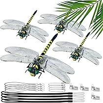 Amazon.co.jp: （4個入）12CM リアル虫除けトンボ 虫よけグッズ 蜻蛉