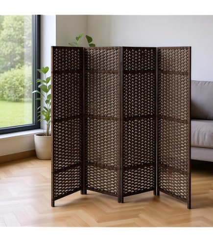 Amazon|パーテーション(4連)高さ148cm ダークブラウン|間仕切り Amazon|パーテーション(4連)高さ148cm ダークブラウン|間仕切り