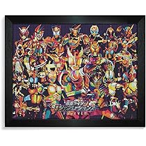 額付き　ハンドメイドアート Amazon.co.jp: ダイヤモンドアート 仮面ライダー平成