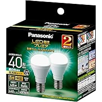 Amazon | パナソニック LED電球 プレミア 口金直径17mm 電球40W形相当