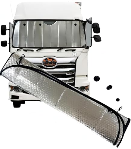 Amazon.co.jp: bubulu 大型車 トラック バス用 サンシェード フロント 
