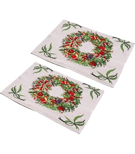 Amazon｜Artable ナプキンプレートマットラウンドレースリネンプレート