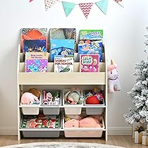 Amazon.co.jp: OSJ おもちゃ収納 絵本ラック 収納棚 本箱 絵本棚