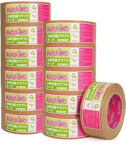 Amazon | オカモト クラフトテープ ラミレス 50mm×50M #224 | クラフト