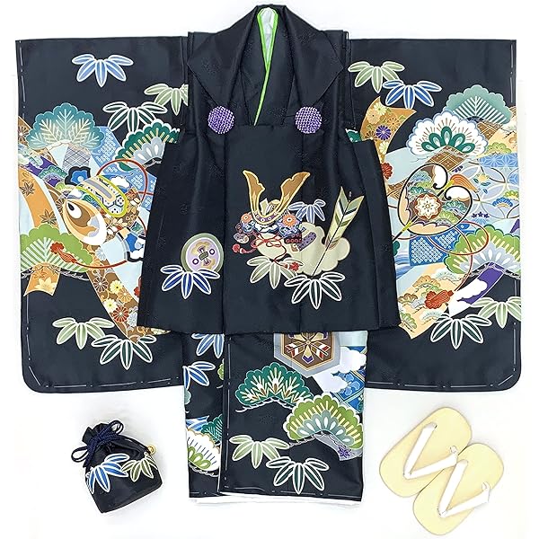 Amazon | [Muromachi-st.] 七五三 被布 単品(正絹)3歳 男の子用