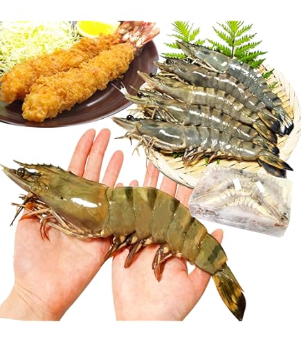 Amazon.co.jp: 【当店直輸入！】超超特大！天然有頭シータイガー えび