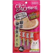 Amazon | チャオ (CIAO) ちゅ~る まぐろ 4本×6個 (セット) 猫用おやつ