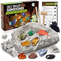 おもちゃの石 Amazon | LotFancy 子供用宝石掘りキット 宝石採掘ツール クリスタル