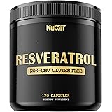 Resveratrol 1000mg Supplement - Impressive Benefits for Immune System, Energy Production & Heart Health Support - 120 Vegan C
