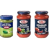 【Amazon.co.jp限定】BARILLAバリラ パスタソース 3種食べ比べセット (ジェノベーゼ1個、バジルトマト1個、アラビアータ1個) [正規輸入品] 【セット買い】イタリア産