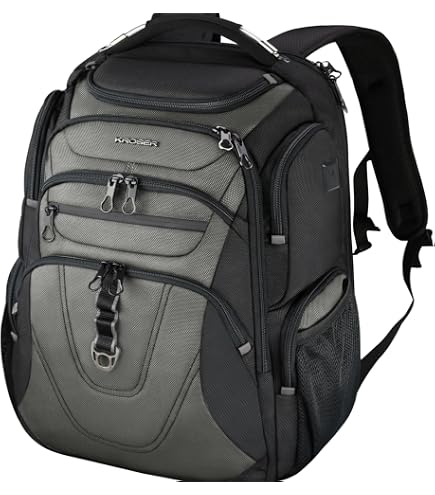 Amazon Basics Laptop Backpack for School, Work, Travel, Fits Up to 17-inch Laptops, Binders, Black Computers