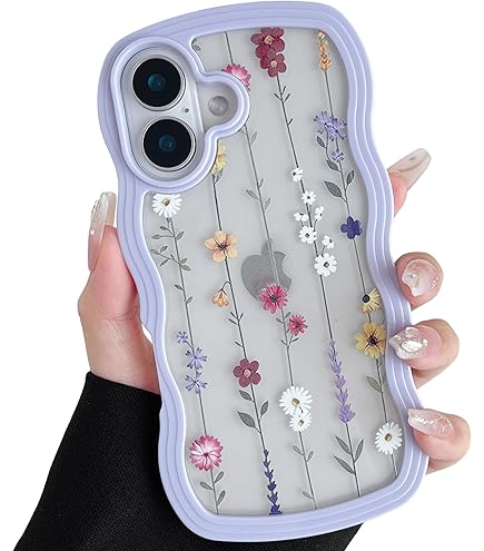 Amazon.co.jp: ZTOFERA iPhone 16 用花柄 クリアケース いphone16