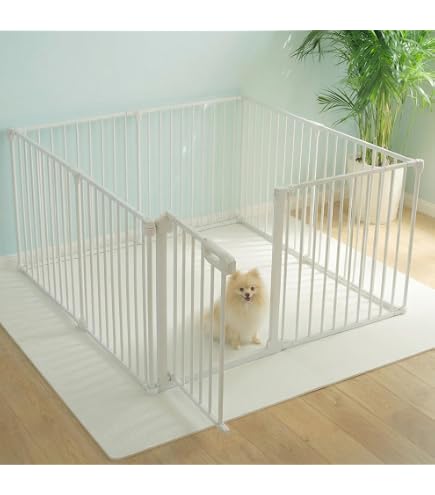 Amazon | ペットサークル 犬 サークル ドア付き 室内外兼用 自由に