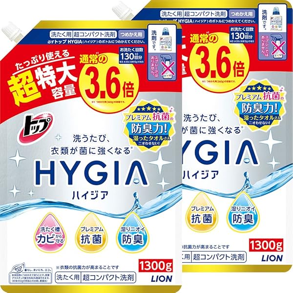 Amazon | ライオン トップ ハイジア 詰替 特大 950g 【2個セット