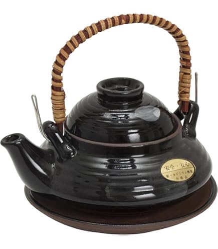 Amazon.co.jp: ちょっと 大きめ 土瓶 蒸し (茶) セット※いづれか