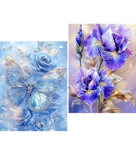 Amazon.co.jp: LEADINTOP ダイヤモンドアート フラワー 30X40cm 丸い