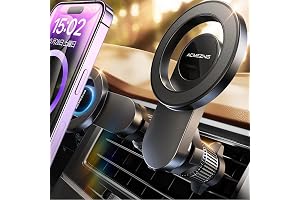 スマホホルダー 車 マグネット ACMEZING 車 スマホスタンド【史上最強の磁力&強化金属フック】magsafe 車載 カー用品 22つN55磁石 超強磁力 エアコン 吹き出し口 二重360°調整 片手操作 0.1秒吸着 車用スマホホルダー 電波干渉なし マグセーフ 安定性アップ 携帯スタンド 落下防止 車用品 便利グッズ 人気 iPhone/Android4-7インチ多機種と多車種が対応