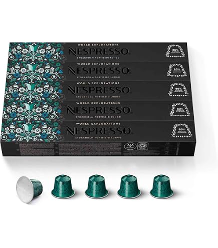 Nespresso Capsules Original Line, Ristretto Decaffeinato, Dark