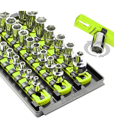 Ernst 8454 Socket Boss 1/2 Drive 2-Rail Socket Tray – Red
