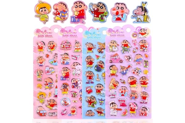 【4枚セット】 ぷくぷくシール 3Dシール ぷっくり 立体 ぷくぷく 可愛い 女の子 男の子 手帳用 日記帳用 ごほうび DIYクラフト用