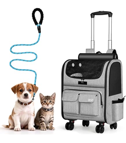 【新品】MGB ペットキャリー リュック キャスター付き 3WAY 小型犬・猫用 Smaly（スマリー） ペットキャリー リュック キャスター付き 猫 犬