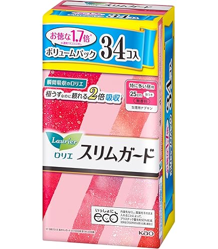 Amazon | ウィスパーすっきりスリム多い日夜用 羽つき 16コ