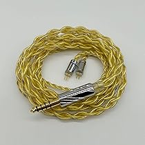 7NOCC 金メッキ/銀メッキコア織りツイスト線 2pin 4.4mmケーブル Amazon | 【JSHiFi-Warrior】2pin4.4mmリケーブル 16芯銀メッキ