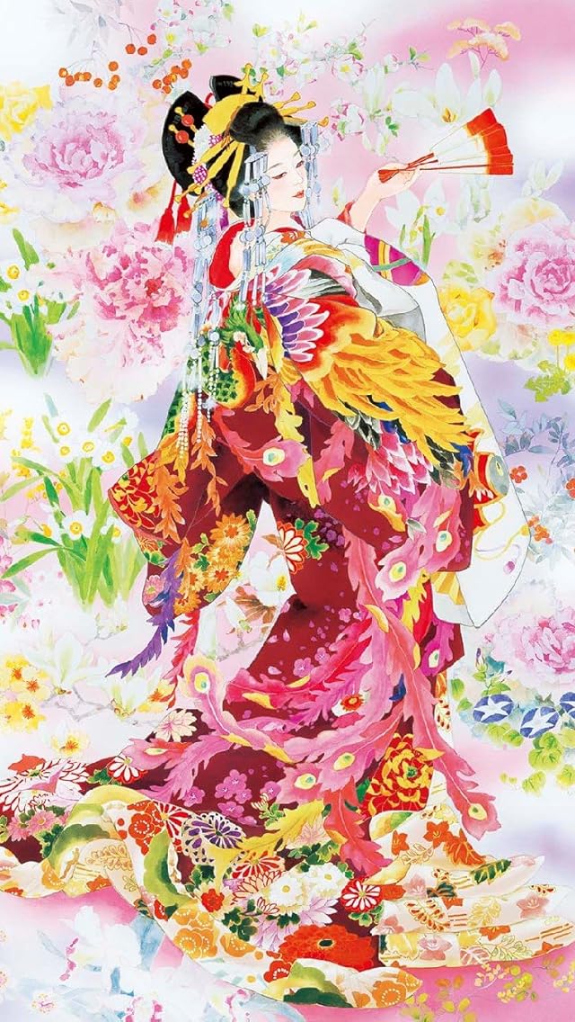 日本画 艶華 Iphonese 5s 5c 5 640 1136 壁紙 画像 スマポ