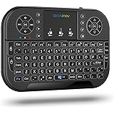ミニ キーボードMini Bluetooth keyboard タッチパッド搭載USB充電小型キーボードマウス 一体型 無線 USB レシーバー付き Android/IOS/パソコン/タブレット/スマートTV/HTPC等に対応