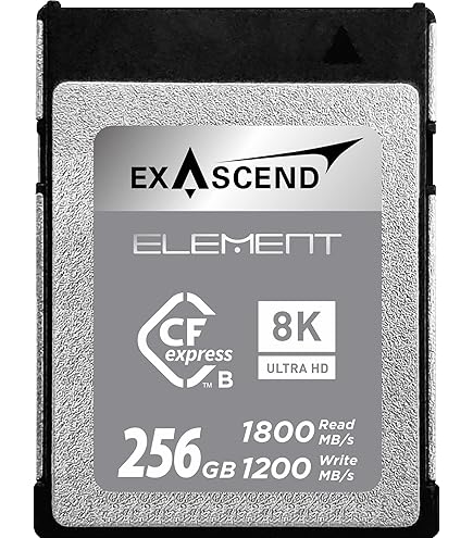 Amazon | Exascend 256G/512G/1TB Essential CFexpressカード Type-B