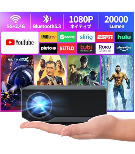 Amazon.co.jp: OWNKNEW プロジェクター 小型 13000ルーメン高輝度 家庭