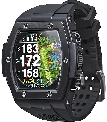 Shot Navi (Shot Navi) golf Navigation GPS wristwatch-type black