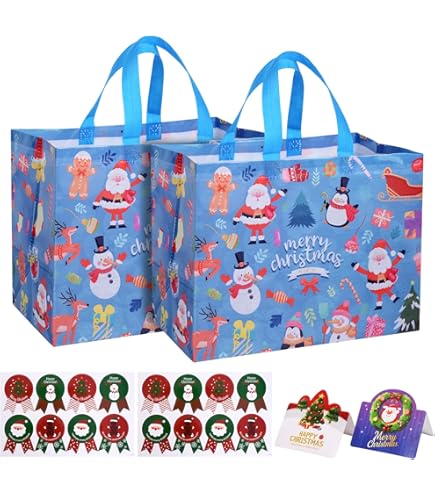 Amazon.co.jp: インディゴ クリスマス ラッピング袋 グリーティング