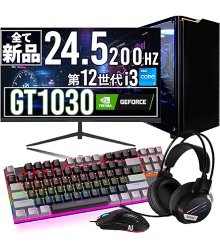 ゲーミングPC  RTX3060Ti  i3 12100F値下げ PASOUL ゲーミングPC ブラック メッシュ GeForce RTX3060Ti 第14