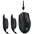 Razer Naga Pro ワイヤレス ゲーミングマウス 最大20ボタン サイドボタンを2/6/12ボタンに付け替え可能 高速無線 20000 DPI Focus +センサー Chromaライティング【日本正規代理店保証品】 RZ01-034201