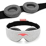 Manta Sleep アイマスク 100% 遮光 圧迫感なし アイカップ調整可能 快眠 安眠保証 通気性 耐久性 軽量 旅行 昼寝に最適なアイマスク
