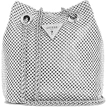 Amazon | GUESS Lua ラインストーン メッシュ ミニ ポーチ