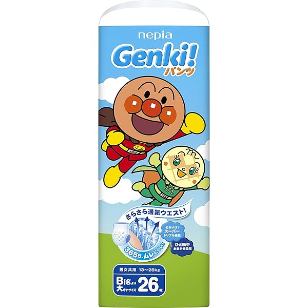 Amazon | 【パンツ Bigサイズ】ネピアGENKI! アンパンマン