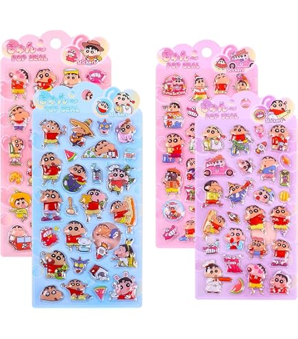 Amazon | 【4枚セット】シール ぷっくりシール 3D立体 立体ステッカー