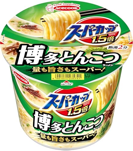 Amazon.co.jp: エースコック スーパーカップ1.5倍 みそラーメン 129g