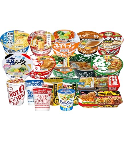 Amazon.co.jp: カップラーメン 12種類 詰め合わせセット 焼きそば2種